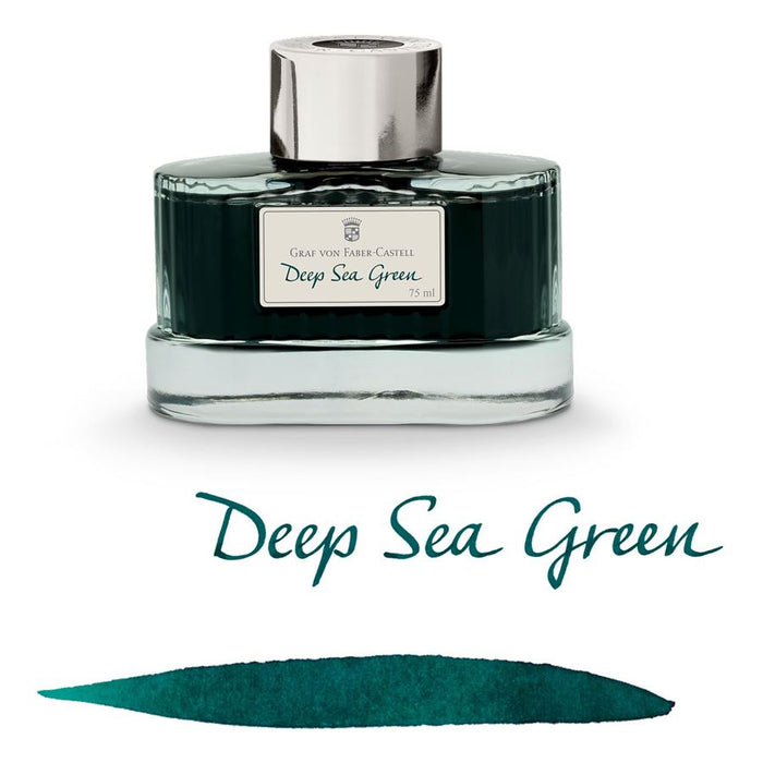 FABER CASTELL, Ink Bottle - GVFC DEEP SEA GREEN (75mL).