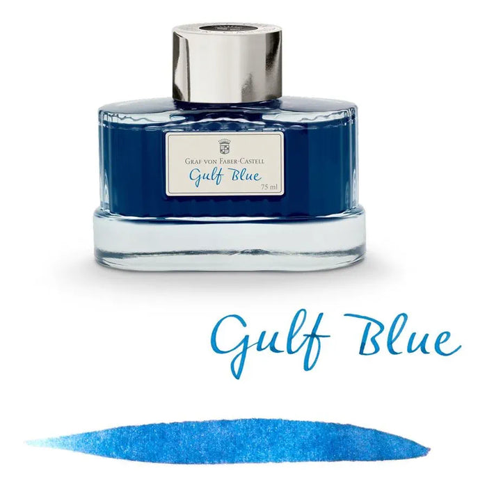 FABER CASTELL, Ink Bottle - GVFC GULF BLUE (75mL).