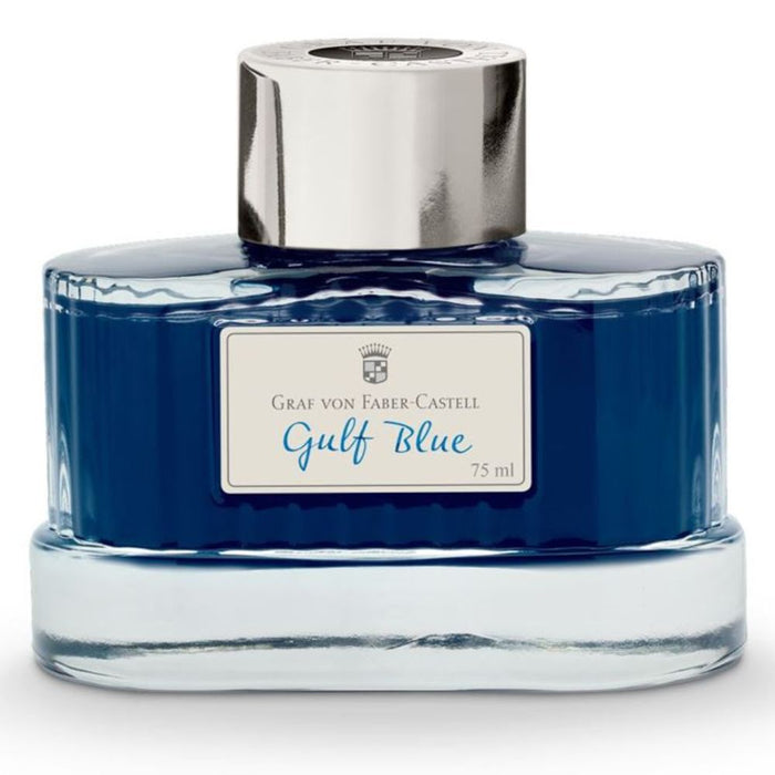 FABER CASTELL, Ink Bottle - GVFC GULF BLUE (75mL).