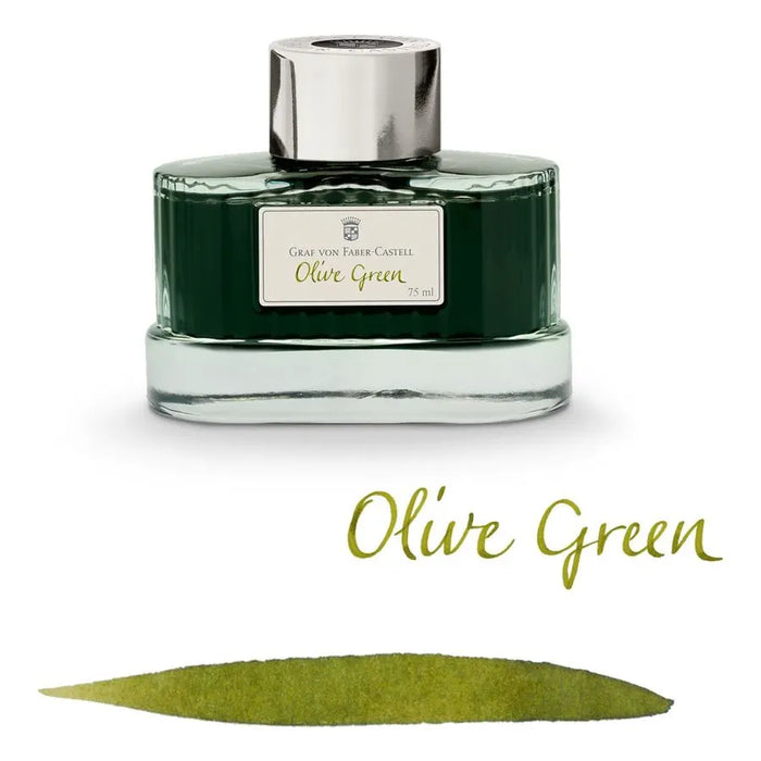 FABER CASTELL, Ink Bottle - GVFC OLIVE GREEN (75mL).