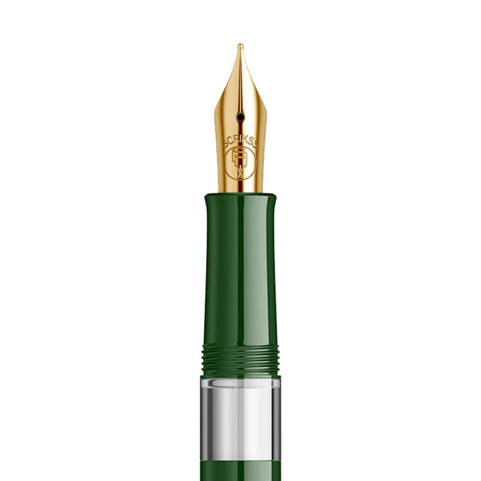 SCRIKSS, Fountain Pen - 419 Piston Filler DARK GREEN GT.