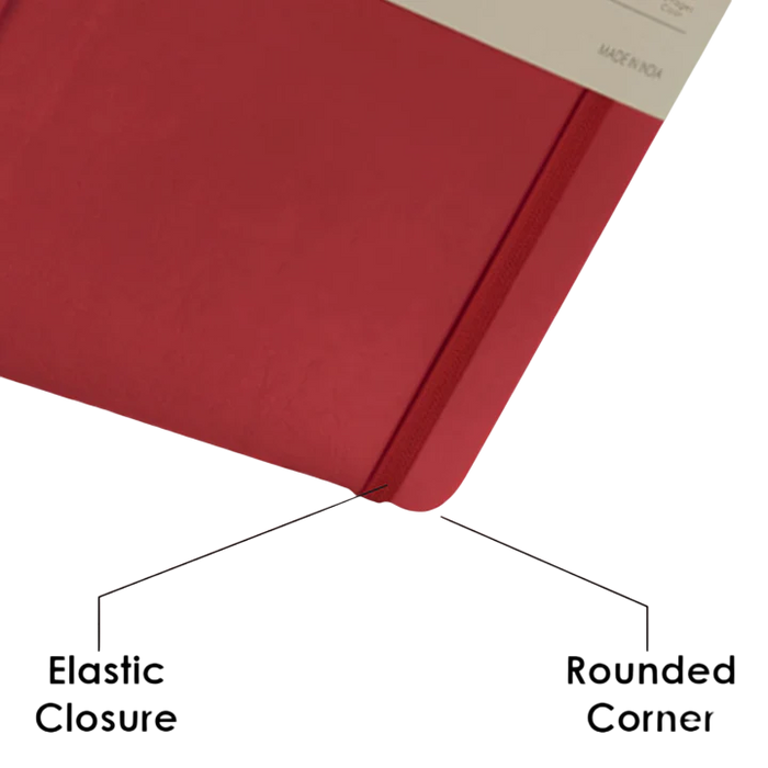 myPAPERCLIP, NoteBook - SIGNATURE Series 192 Pages PU Red.