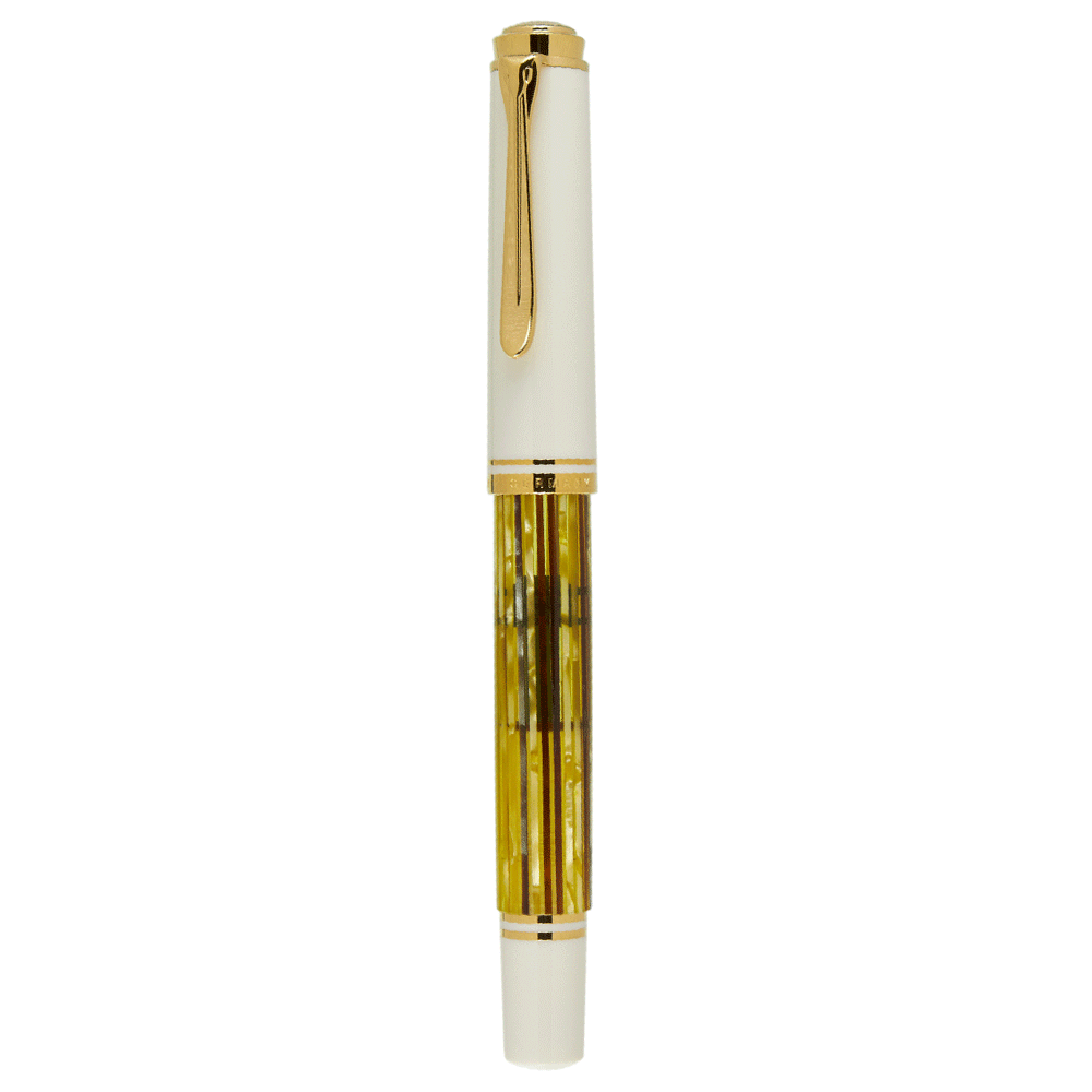 PELIKAN, Fountain Pen - SOUVERAN M400 14K WHITE TORTOISESHELL.